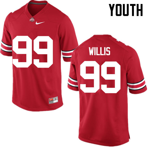 Ohio State Buckeyes Bill Willis Youth #99 Red Game Stitched College Football Jersey